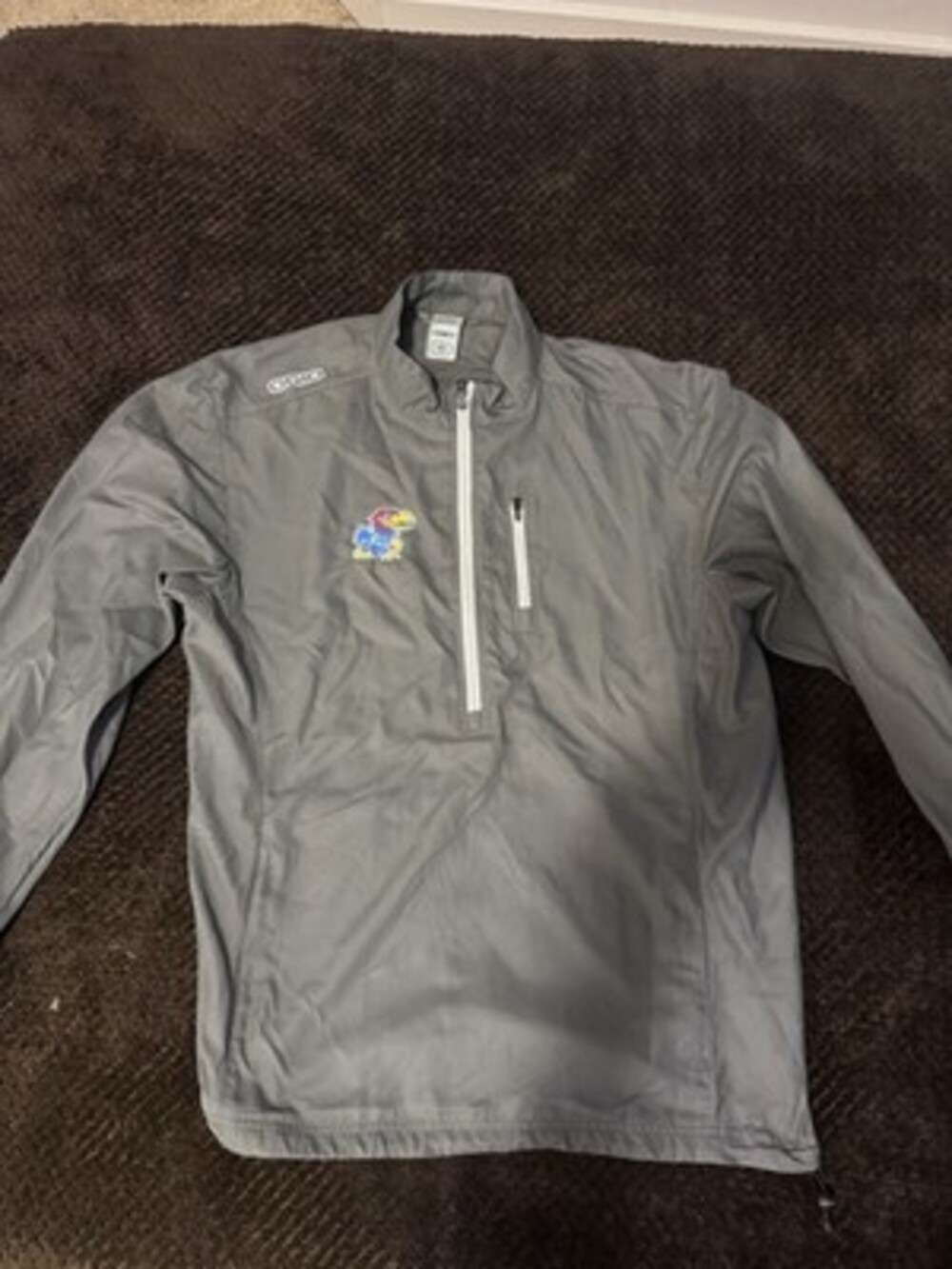 OGIO University of Kansas Jayhawks NCAA Fan Apparel Gray Jacket Size L